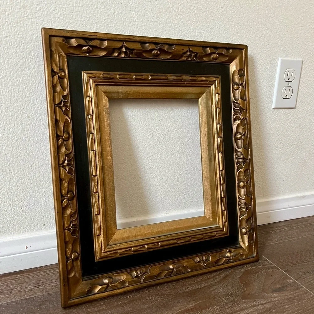 Elegant Gold and Black Decorative Frame 15.5/17.5 inches